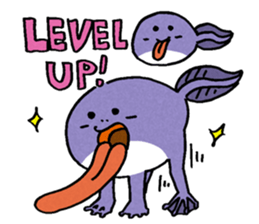 The frog that the tongues evolved sticker #4196857