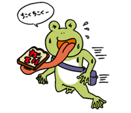 The frog that the tongues evolved sticker #4196858
