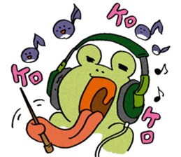 The frog that the tongues evolved sticker #4196859