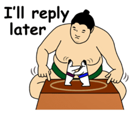 A cute Sumo wrestler 2 (English) sticker #4197570