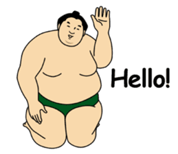 A cute Sumo wrestler 2 (English) sticker #4197575