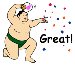 A cute Sumo wrestler 2 (English) sticker #4197591