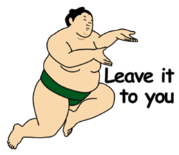 A cute Sumo wrestler 2 (English) sticker #4197593