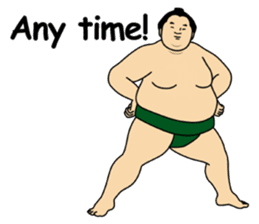 A cute Sumo wrestler 2 (English) sticker #4197599