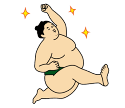 A cute Sumo wrestler 2 (English) sticker #4197606