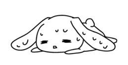 Panda and rabbit3 sticker #4197668