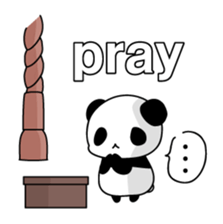 Panda and rabbit3 sticker #4197669