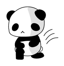 Panda and rabbit3 sticker #4197670