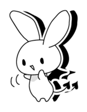 Panda and rabbit3 sticker #4197671