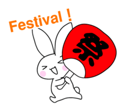 Panda and rabbit3 sticker #4197677