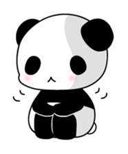 Panda and rabbit3 sticker #4197678