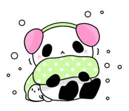 Panda and rabbit3 sticker #4197681