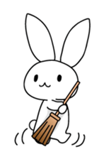 Panda and rabbit3 sticker #4197685