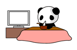 Panda and rabbit3 sticker #4197686