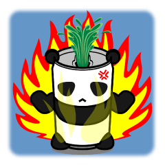 CANDA(Panda of Can shape) Sticker 1st