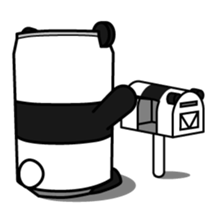 CANDA(Panda of Can shape) Sticker 1st sticker #4197790