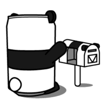 CANDA(Panda of Can shape) Sticker 1st sticker #4197790