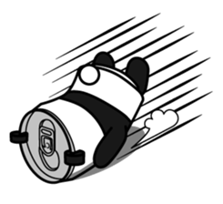 CANDA(Panda of Can shape) Sticker 1st sticker #4197797