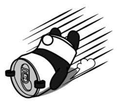 CANDA(Panda of Can shape) Sticker 1st sticker #4197797