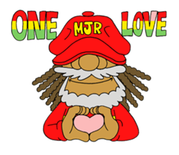 MJR RASTA MAN sticker #4198343