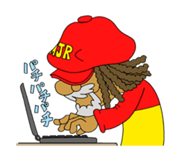 MJR RASTA MAN sticker #4198366