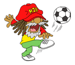 MJR RASTA MAN sticker #4198372