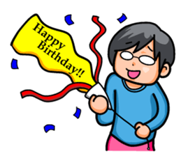 Non Twink glasses man Ver.3 sticker #4198772