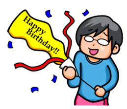 Non Twink glasses man Ver.3 sticker #4198772