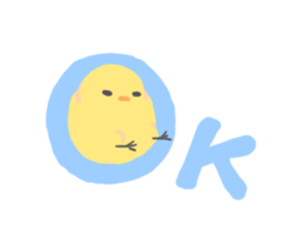 springy chick sticker #4199296