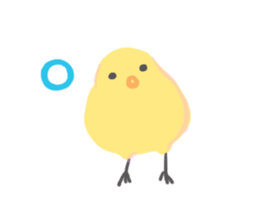 springy chick sticker #4199300