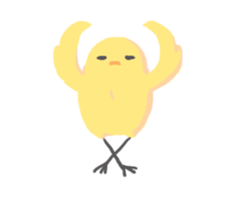 springy chick sticker #4199318