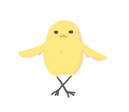 springy chick sticker #4199319