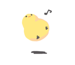 springy chick sticker #4199322