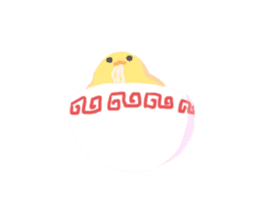 springy chick sticker #4199331