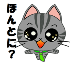 Sticker of the cat which wore a tie sticker #4199420