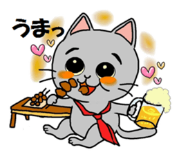 Sticker of the cat which wore a tie sticker #4199439