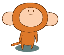 Little Monkey,Oliver sticker #4199560