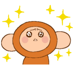Little Monkey,Oliver sticker #4199571