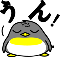YES penguin sticker #4199866