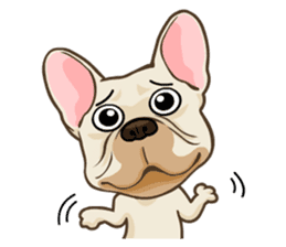 Louknann the frenchie sticker #4200576