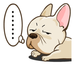 Louknann the frenchie sticker #4200577