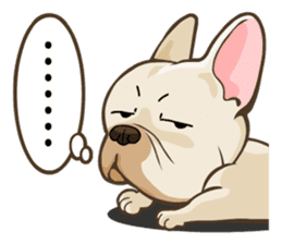 Louknann the frenchie sticker #4200577