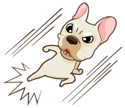 Louknann the frenchie sticker #4200581