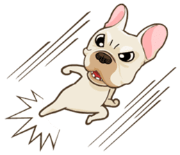 Louknann the frenchie sticker #4200581