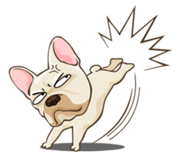 Louknann the frenchie sticker #4200582