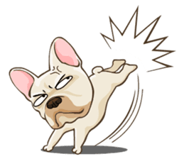 Louknann the frenchie sticker #4200582