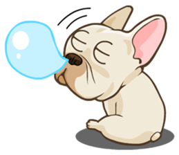 Louknann the frenchie sticker #4200585