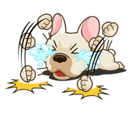 Louknann the frenchie sticker #4200586