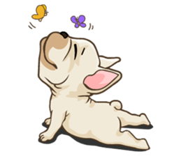 Louknann the frenchie sticker #4200587