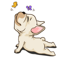 Louknann the frenchie sticker #4200587